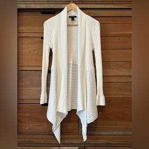 White House Black Market Ribbed Cardigan Size M